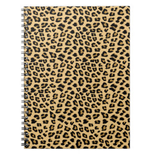 Cute Leopard Spots Cat Animal Print Pattern Notebook