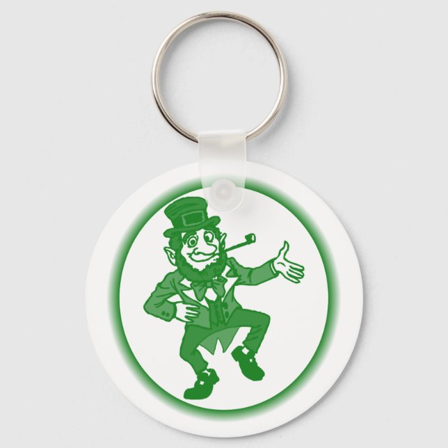 Cute "leprechaun" design keychain (Front)