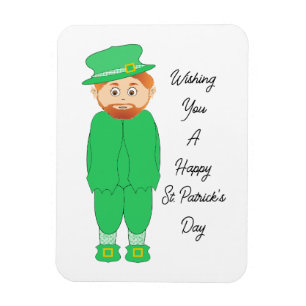 Cute Leprechaun Flexible Magnet