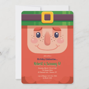 Cute Leprechaun Invitation