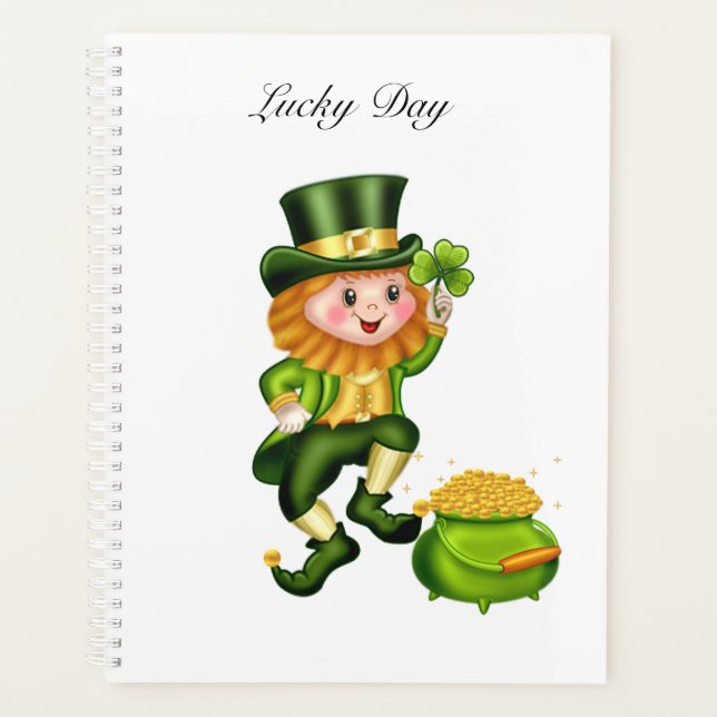 Cute leprechaun & pot d'or (Devant)