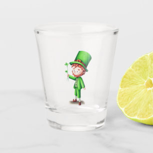 Cute leprechaun St Patricks Day Shot Glass