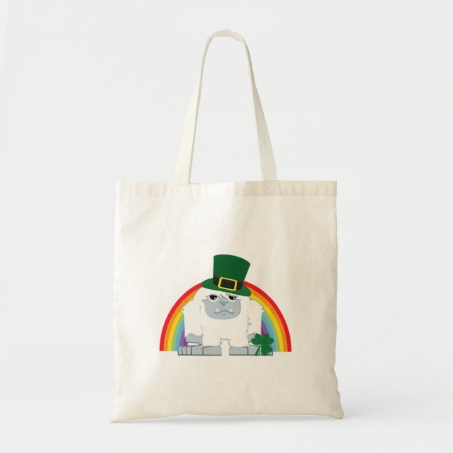 Cute Leprechaun Yeti Tote Bag (Front)