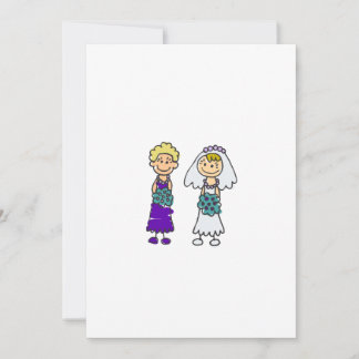Cute Lesbian Brides Invitation