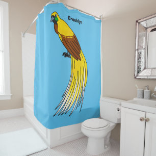 Cute lesser bird of paradise illustration