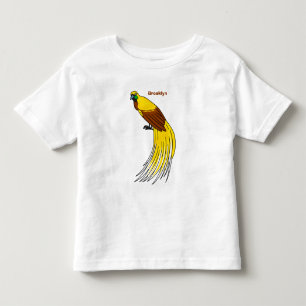 Cute lesser bird of paradise illustration toddler t-shirt