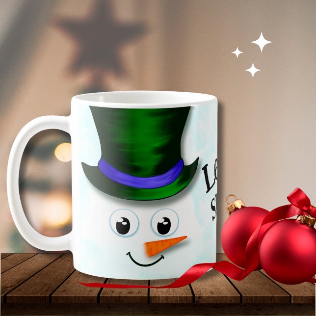 Cute Let it Snow Christmas Snowman  Coffee Mug (Creator Uploaded)