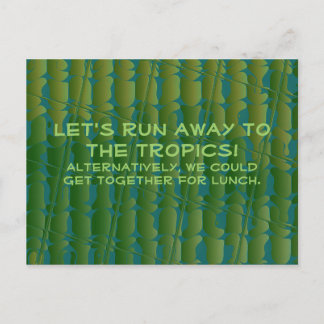 Cute Let's Get Together. Postcard