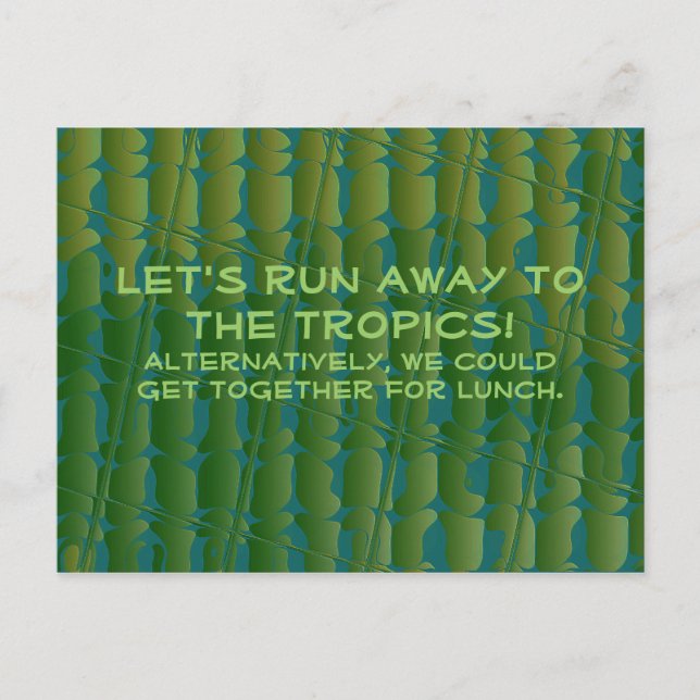 Cute Let's Get Together. Postcard (Front)