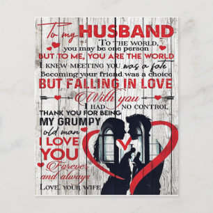 Cute Letter for Husband To My Husband Present Flyer