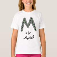 Cute Letter M Design Personalized Girls Name