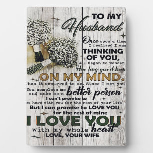 Cute Letter To Husband Lovely Gift Father Day Plaque