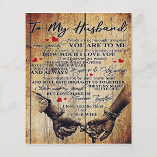 Cute Letter To Husband   Lovely Holiday Gift Flyer