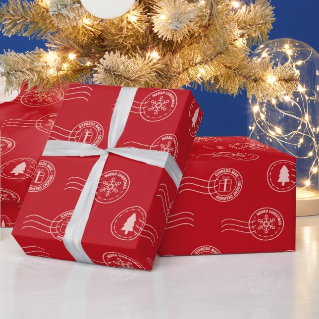 Cute Letters To Santa Christmas Wrapping Paper (Holidays)