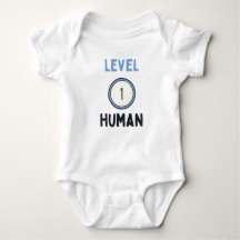 Cute Level 1 Human Bodysuit - Baby Shower Gift