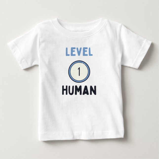 Cute Level 1 Human T-Shirt (Front)