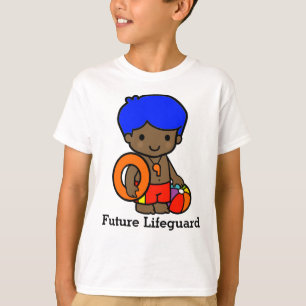 Cute Lifeguard boy with Lifesaver and Beach ball T-Shirt