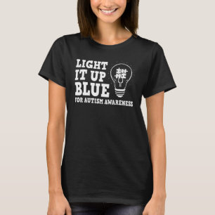 Cute Light Blue For Autism Awareness Designs Autis T-Shirt