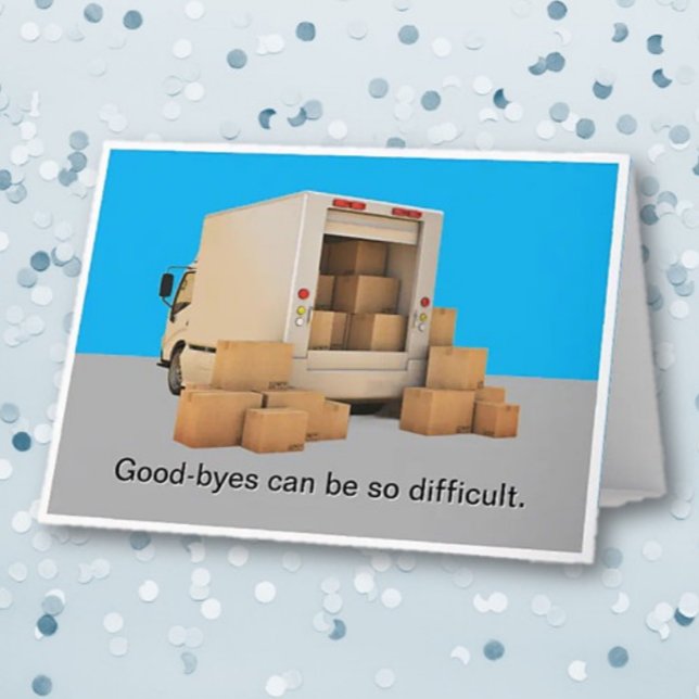 Cute, lighthearted Goodbye greeting card (Creator Uploaded)