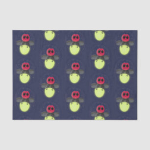 Cute lightning bug firefly cartoon illustration tissue paper