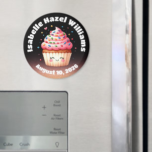 Cute L'il Cupcake Candy Sprinkles Baby Shower Magnet