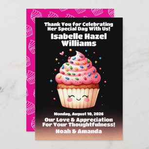 Cute L'il Cupcake Sprinkles Baby Shower Welcome Invitation