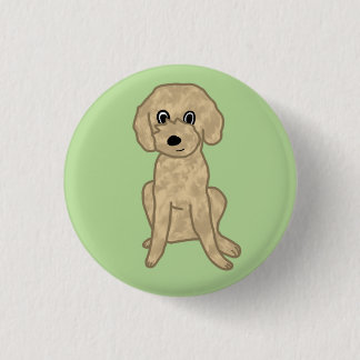 Cute Lil' Fuzzy Pup :3 1 Inch Round Button