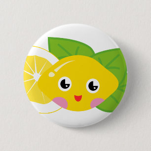 Cute Lil' Lemon 2 Inch Round Button