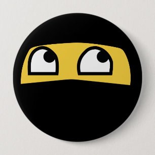 Cute Lil' Ninja Emoji 4 Inch Round Button