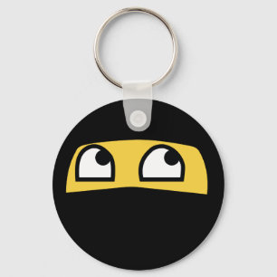 Cute lil' ninja emoji keychain