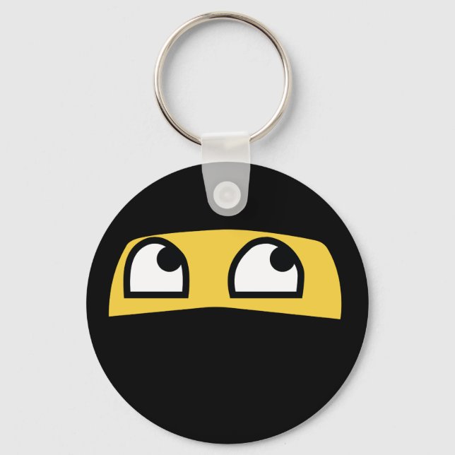 Cute lil' ninja emoji keychain (Front)