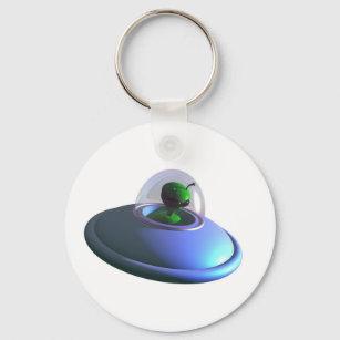 Cute Lil UFO Keychain