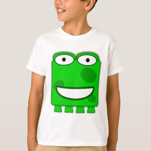 Cute Lime Green Cartoon Monster T-Shirt