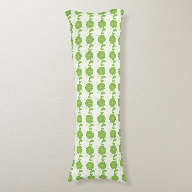 Cute Lime Pattern Body Pillow (Front Vertical)