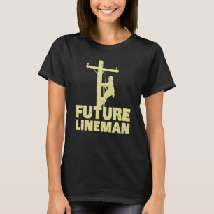 Cute Lineman Designs For Kids Men Women Electricia T-Shirt