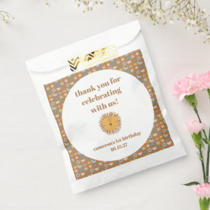 Cute Lion Baby Animal Custom Birthday Thank You  Favour Bag