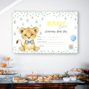 Cute Lion Baby Shower Invitation – Personalized 