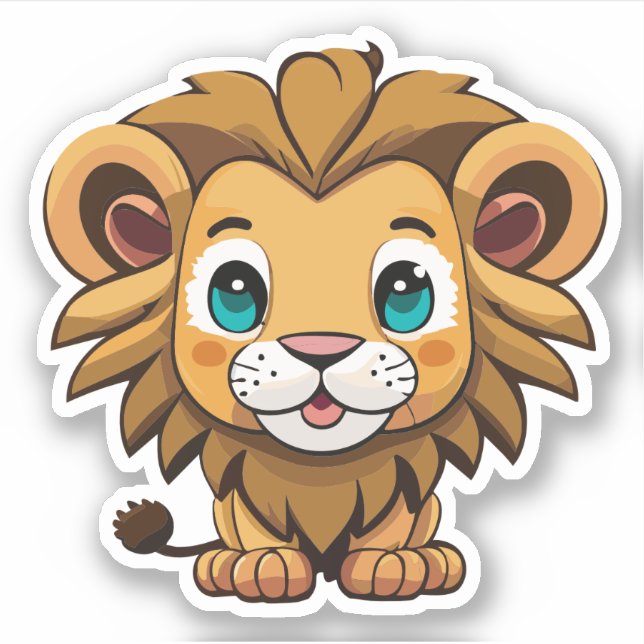 Cute Lion Cartoon Charactor (Front)