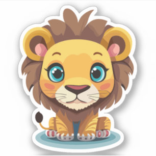 Cute Lion Cartoon Charactor