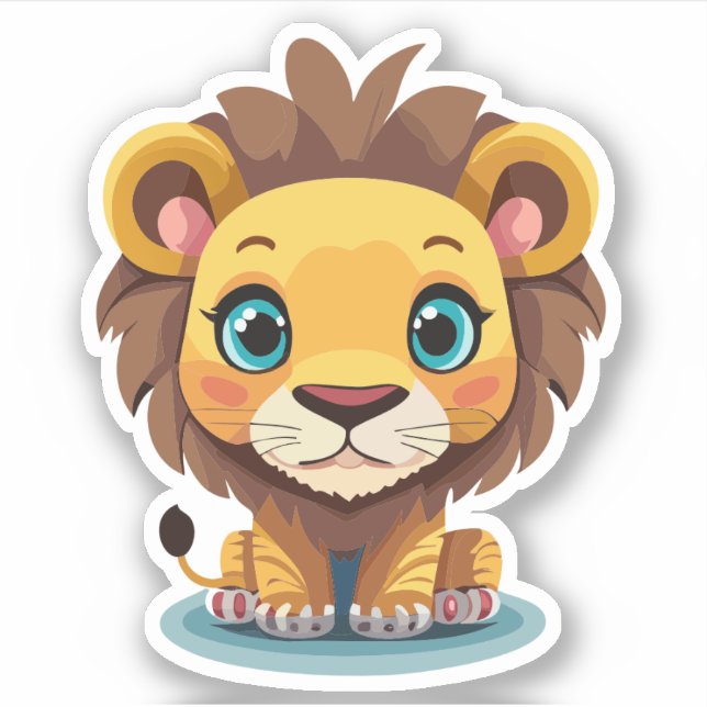 Cute Lion Cartoon Charactor (Front)