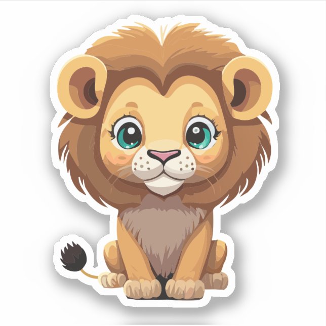 Cute Lion Cartoon Charactor (Front)