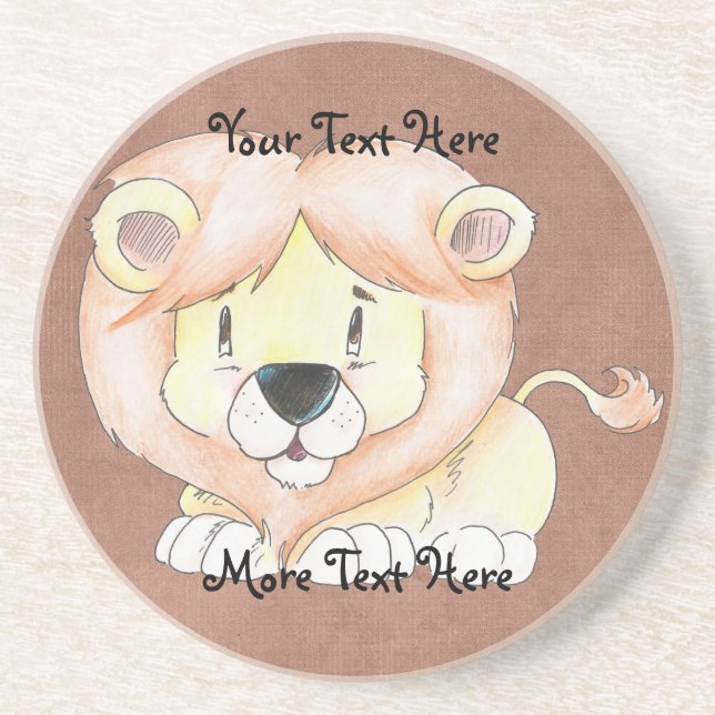 Cute Lion Coaster (Front)