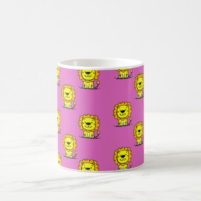Cute Lion  Coffee Mug (Center)