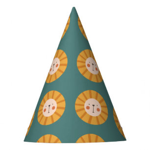 Cute lion colorful party hat