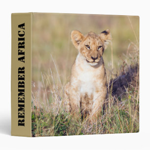 Cute lion cub in Africa photo Binder