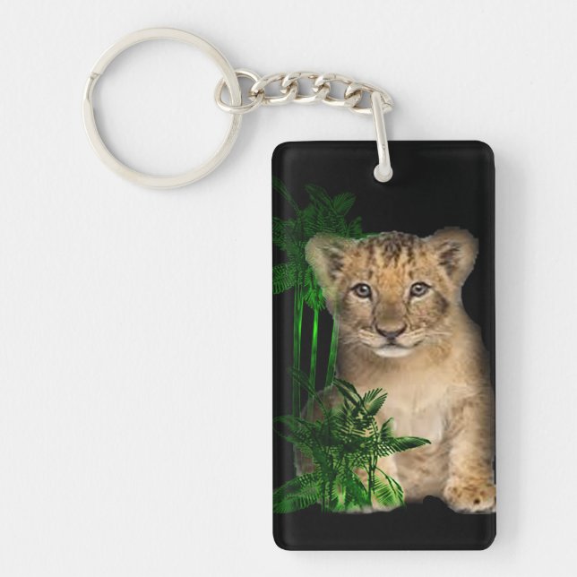 cute-lion-cub keychain (Front)