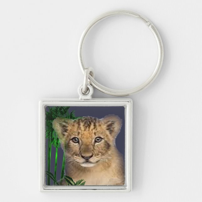 cute-lion-cub keychain (Front)