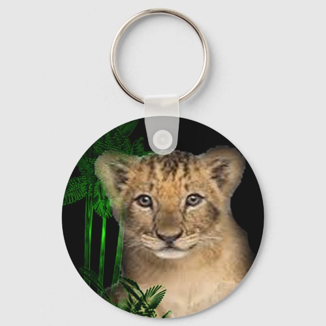cute-lion-cub keychain (Front)