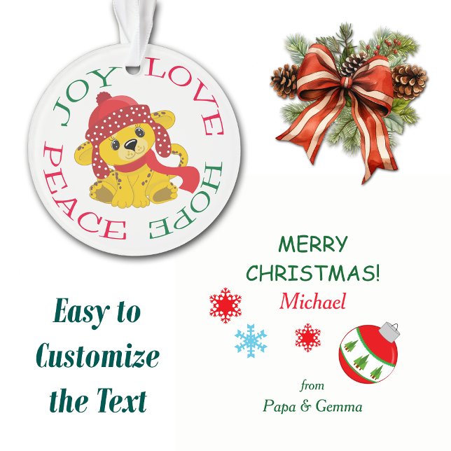 Cute Lion Cub Kids Ornament (Creator Uploaded)