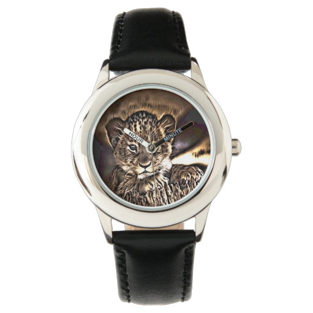 Cute lion cub watch (Front)